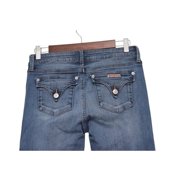 Hudson Jeans Size 28 Bacara Straight Leg Flood Rolled Cuff Flap Pockets Stretch - Picture 8 of 12